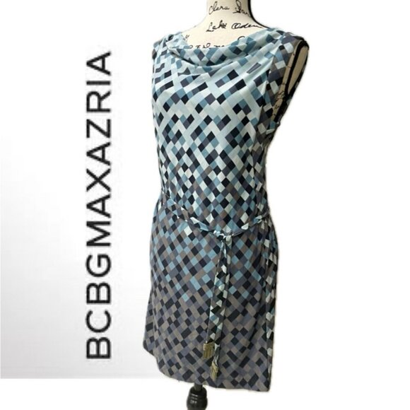 BCBG MAXAZRIA SLEEVELESS COWL NECK PARTY DRESS SIZE XSMALL - Picture 1 of 14